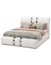 Łóżko tapicerowane Enigma 2X 120x200 - 44 kolory w sklepie Edinos.pl