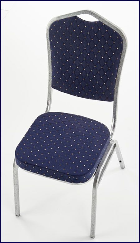 Granatowe krzesło do jadalni Abrax 2X