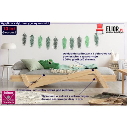 Zdjęcie drewniane łóżko do pokoju dziecięcego - sklep Edinos.pl