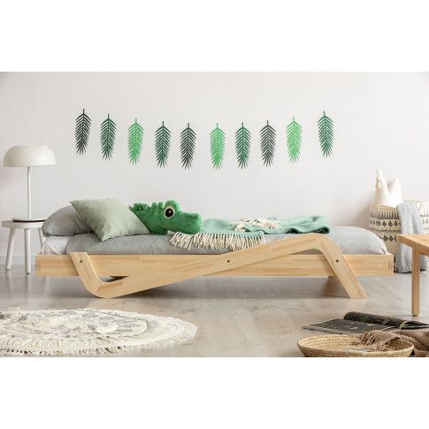 Zdjęcie produktu Drewniane łóżko dziecięce Miko 2X - 24 rozmiary.
