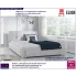 Tapicerowane łóżko z pojemnikiem Melisa 180x200