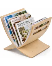 Drewniany stojak na gazety topola - Flesti w sklepie Edinos.pl
