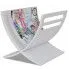 Zdjęcie produktu Drewniany stojak na gazety Flesti 2X - biały.