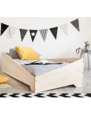 Drewniane łóżko dziecięce Lexin 8X - 21 rozmiarów w sklepie Edinos.pl