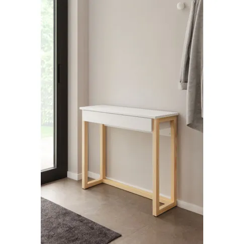 Zdjęcie skandynawska konsola Kizo Z4 biurko białe | Edinos.pl