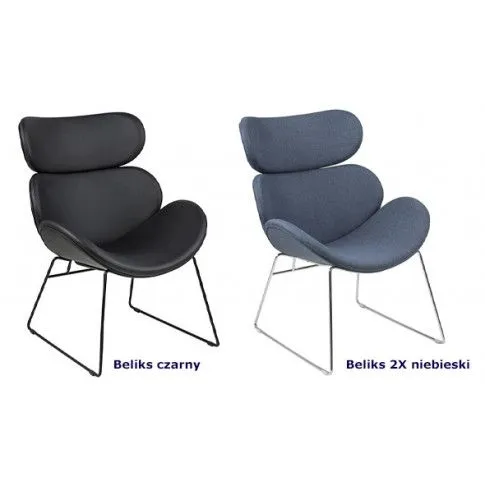 Zdjęcie komfortowy fotel Beliks 2X niebieski modny - sklep Edinos.pl