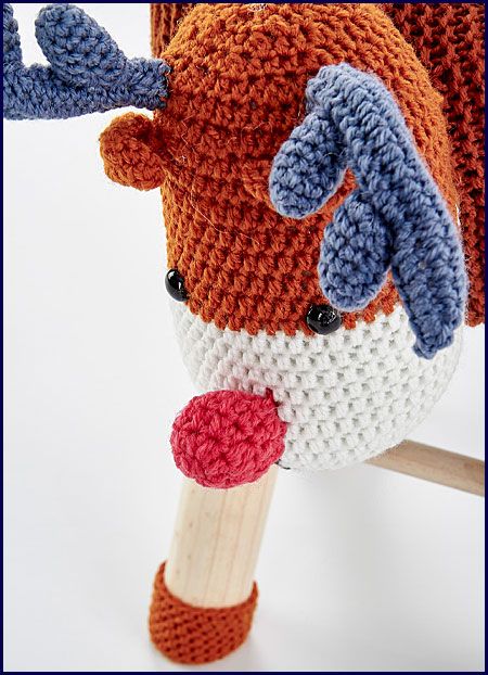 Kolorowa pufa dla dziecka renifer Kermis 4X