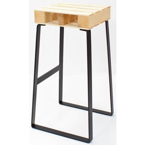 Drewniany hoker barowy Baltica 3X sklep Edinos.pl Solidny hoker barowy styl INDUSTRIALNY stołek z drewna