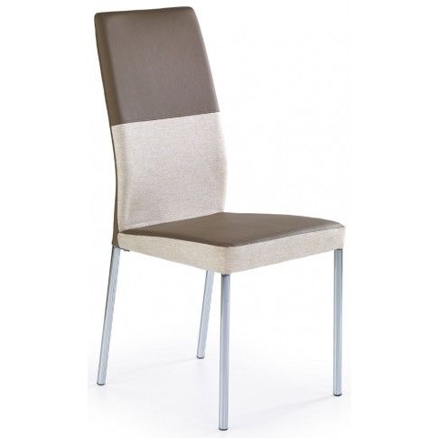Zdjęcie produktu Krzesło tapicerowane Angel - brązowe.