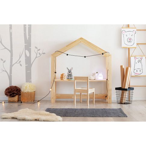 Zdjęcie produktu Drewniane biurko dziecięce domek Rosie 2X.