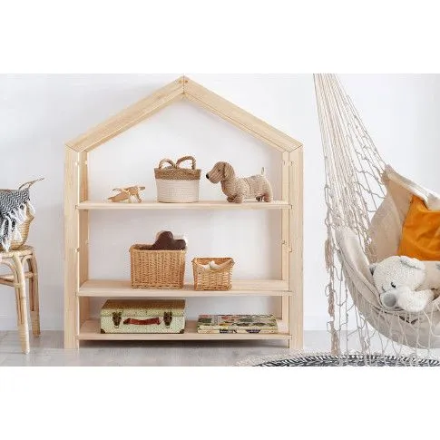 Zdjęcie produktu Drewniany regał dziecięcy na zabawki domek - Rosie 3X.