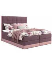 Łóżko kontynentalne z zagłówkiem Honara 160x200 - 36 kolorów w sklepie Edinos.pl