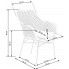 Szczegółowe zdjęcie nr 6 produktu Rattanowe krzesło ażurowe z poduszką Ledis