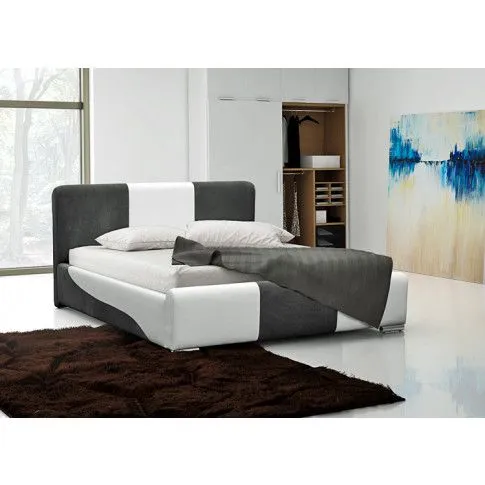 Szczegółowe zdjęcie nr 4 produktu Łóżko tapicerowane Vermes 2X 120x200 - 44 kolory