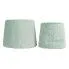 Zdjęcie produktu Welurowy zestaw puf Uhniko - jasnozielony.