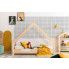 Zdjęcie produktu Drewniane łóżko w formie domku Rosie 5S - 28 rozmiarów.