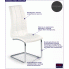 Fotografia Stylowe krzesło pikowane Anthony - Biały z kategorii Krzesła tapicerowane białe