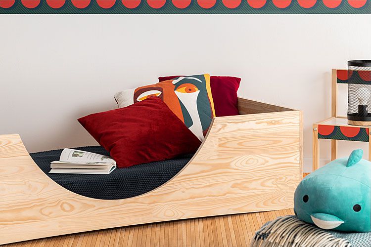 Łóżko jednoosobowe z drewna Abbie 3X