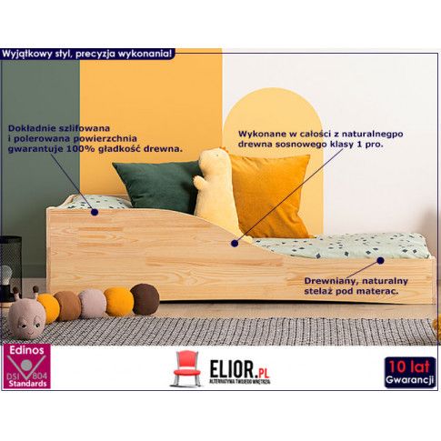 Fotografia Drewniane łóżko młodzieżowe Abbie 4X- 21 rozmiarów z kategorii Pokój dziecięcy