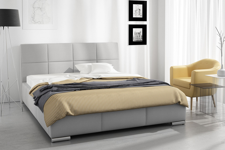 Tapicerowane łóżko z pojemnikiem Nova 3X
