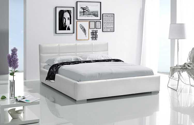 Aranżacja z tapicerowanym łóżkiem Lostar 3X