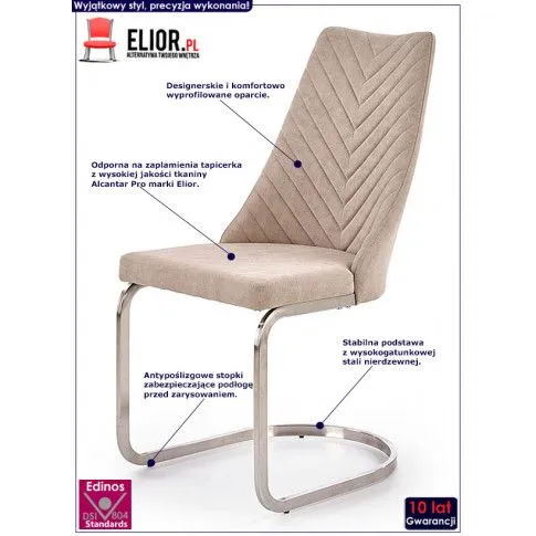 Fotografia Krzesło pikowane Essa - Beż z kategorii Strona główna