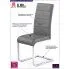 Fotografia Krzesło tapicerowane Lirma - Szare z kategorii Krzesła