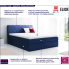 Kontynentalne łóżko z zagłówkiem 180x200 Ipanema