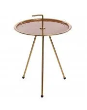 Elegancki stolik kawowy Pawja - złoty w sklepie Edinos.pl