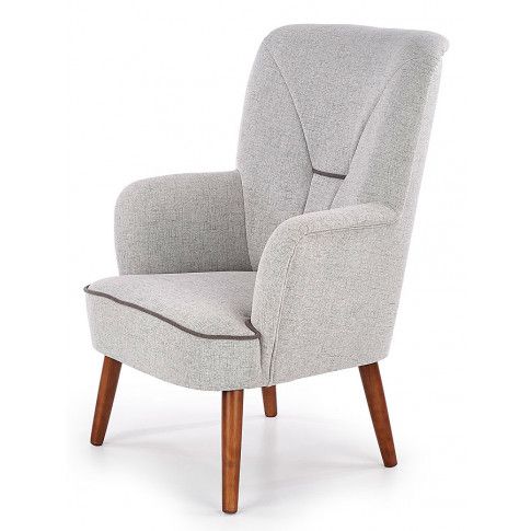 Zdjęcie produktu Skandynawski fotel wypoczynkowy Dylan - Jasny popiel.