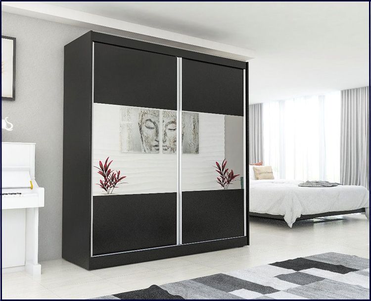 Przesuwna szafa Alicanti czarna