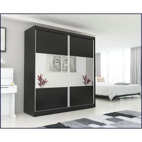 Fotografia Szafa przesuwna Alicanti - czarna z kategorii Szafy