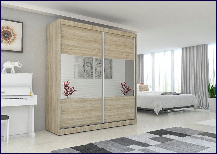 Przesuwna szafa Alicanti dąb sonoma