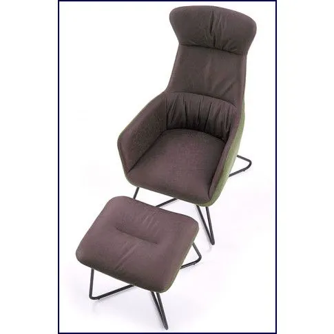 Zdjęcie szary fotel wypoczynkowy z podnóżkiem Debos | Edinos.pl