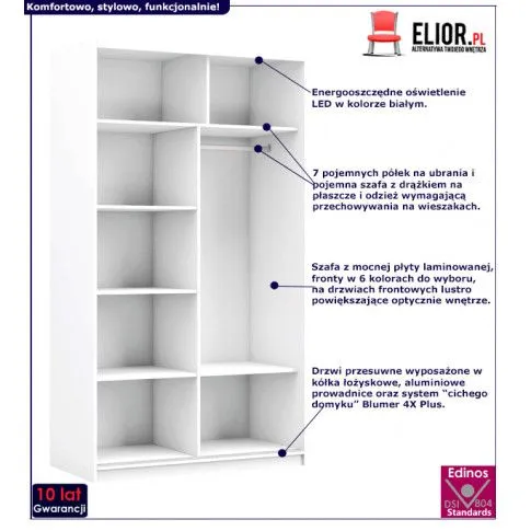 Fotografia Szafa przesuwna Muno 2X - wenge z kategorii Szafy