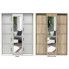 Szczegółowe zdjęcie nr 4 produktu Garderoba dwudrzwiowa z lustrem i szafką na buty Lagerta - biała