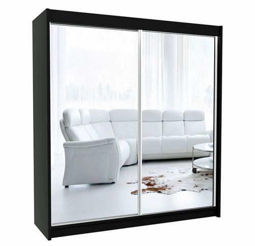 Szafa przesuwna czarna Muno 5X 200