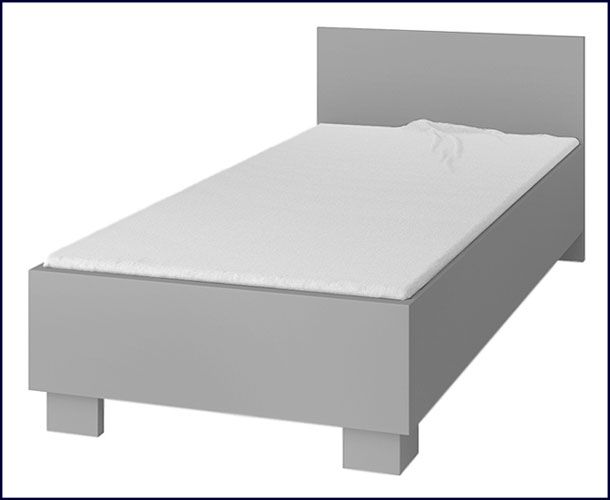 Nowoczesne białe łóżko Piccolo 14X.