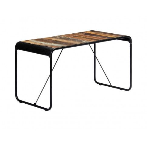 Zdjęcie produktu Stół w stylu loft z drewna odzyskanego Relond – wielokolorowy .