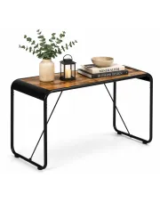 Stół jadalniany loft lite drewno brązowy - Trefl 2X w sklepie Edinos.pl