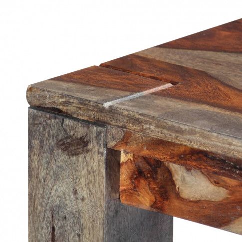 Szczegółowe zdjęcie nr 11 produktu Stół z drewna sheesham Vidal 3X – szary 