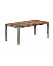 Stół z drewna sheesham Vidal 3X – szary  w sklepie Edinos.pl