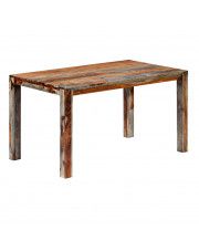 Stół z drewna sheesham Vidal 2X – szary  w sklepie Edinos.pl