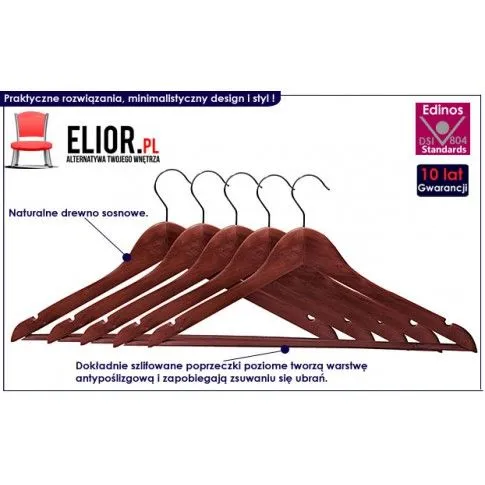 Fotografia Zestaw wieszaków Wixo X4 - 5 sztuk z kategorii Meble na ubrania