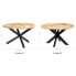 Dwa tradycyjne stoły Gebel 2X ukazane w dwóch innych rozmiarach