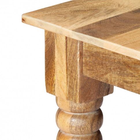 Szczegółowe zdjęcie nr 4 produktu Stół do jadalni drewniany Lavex – brązowy 
