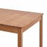 Jednolity blat stołu Elmor 2X w brązowym kolorze