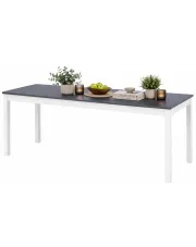 Biało-szary stół minimalistyczny z sosny - Jedris 3X w sklepie Edinos.pl