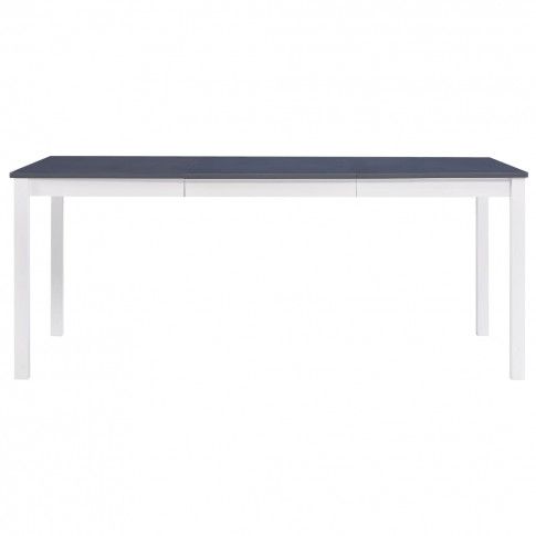 Szczegółowe zdjęcie nr 8 produktu Stół minimalistyczny z sosny Elmor 3X – biało-szary