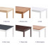 Szczegółowe zdjęcie nr 4 produktu Stół minimalistyczny z sosny Elmor 3X – biało-szary